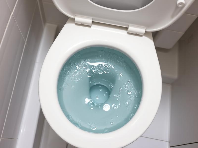 Toilettes avec problème d'évacuation lente
