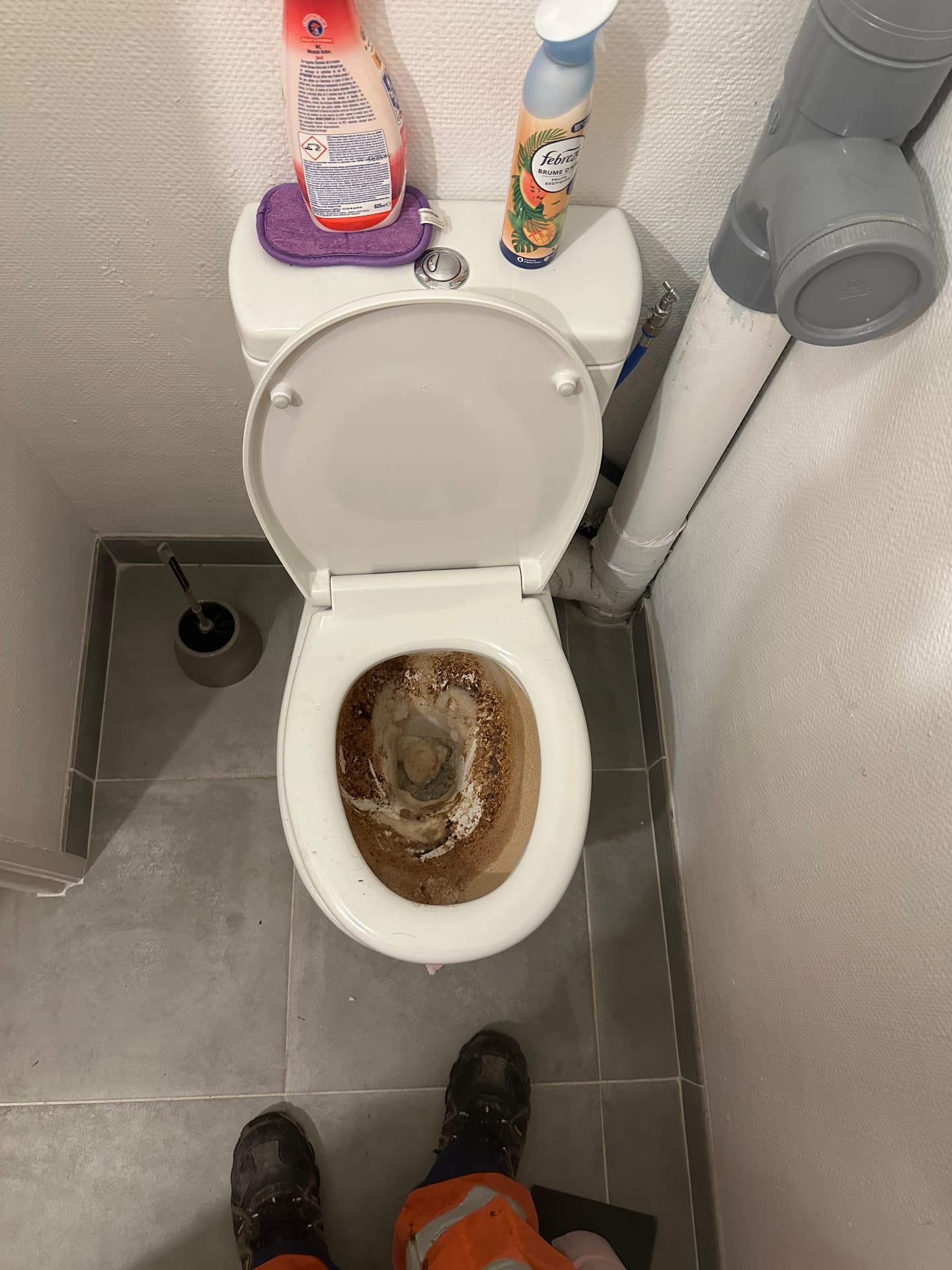 Refoulement d'eaux usées dans une cuvette de WC de logement — Levallois-Perret